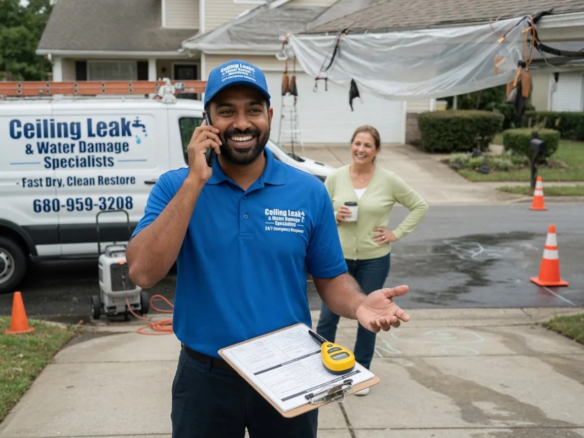 Ceiling Leak Cleanup Topton, NC FAQs